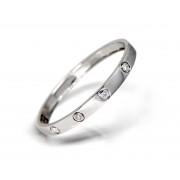 14KW HINGED BANGLE W/ DIA