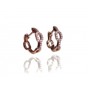 14KR 12MM CURB STYLE HUGGIE W/ DIA