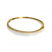 14KY STACKABLE THIN BANGLE W/ DIA