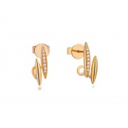 14KY NAVETTE EAR CUFFS W/ DIA