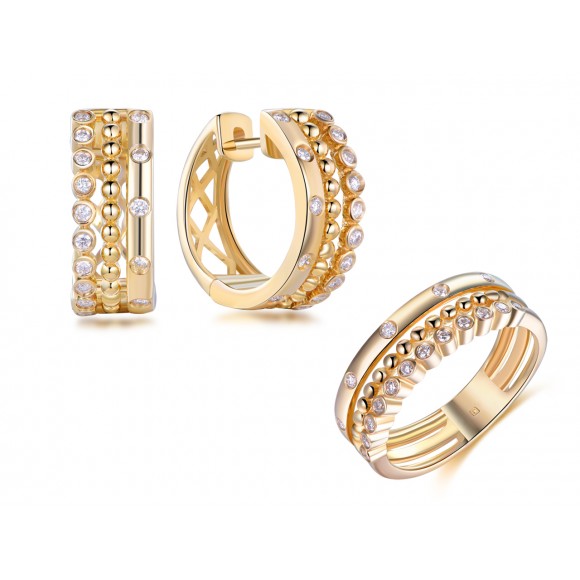 14KY MULTI-ROW SET W/ DIA