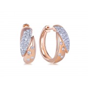 14KR OPEN RING BEZEL SET W/ DIA