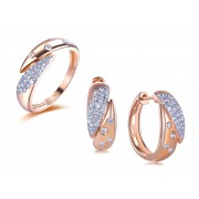 14KR OPEN RING BEZEL SET W/ DIA