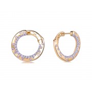 14KY SCATTERED BEZELS LOOP SET W/ DIA