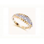 14KY DIAMOND VEIN BAND RING