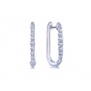 14KW 20MM PAPERCLIP ROUNDED HOOPS W/ DIA