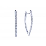 14KW 25MM V-SHAPE HOOPS W/ DIA