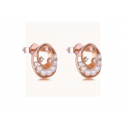 14KR ROUND LAYER PEARL SET W/ DIA